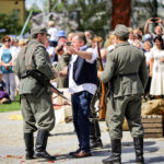 7.8.2016 Daleszyce. Obchody 72 rocznicy wymarszu I Batalionu 4 Pułku Piechoty Legionów Armii Krajowej na pomoc walczącej Warszawie w Daleszycach. / Wojciech Habdas / Radio Kielce