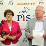 8.8.3026 Kielce. Konferencja PiS z udziałem posła Krzysztofa Lipca i posłanki Marii Zuby. / Wojciech Habdas / Radio Kielce