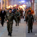 11.08.2016. Chęciny. Apel podsumowujący Marsz Szlakiem Pierwszej Kompanii Kadrowej / Wojciech Habdas / Radio Kielce