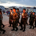 11.08.2016. Chęciny. Apel podsumowujący Marsz Szlakiem Pierwszej Kompanii Kadrowej / Wojciech Habdas / Radio Kielce