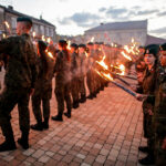 11.08.2016. Chęciny. Apel podsumowujący Marsz Szlakiem Pierwszej Kompanii Kadrowej / Wojciech Habdas / Radio Kielce