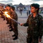 11.08.2016. Chęciny. Apel podsumowujący Marsz Szlakiem Pierwszej Kompanii Kadrowej / Wojciech Habdas / Radio Kielce