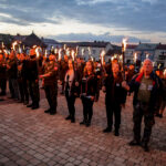 11.08.2016. Chęciny. Apel podsumowujący Marsz Szlakiem Pierwszej Kompanii Kadrowej / Wojciech Habdas / Radio Kielce