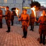 11.08.2016. Chęciny. Apel podsumowujący Marsz Szlakiem Pierwszej Kompanii Kadrowej / Wojciech Habdas / Radio Kielce