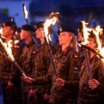 11.08.2016. Chęciny. Apel podsumowujący Marsz Szlakiem Pierwszej Kompanii Kadrowej / Wojciech Habdas / Radio Kielce