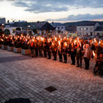 11.08.2016. Chęciny. Apel podsumowujący Marsz Szlakiem Pierwszej Kompanii Kadrowej / Wojciech Habdas / Radio Kielce