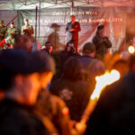 11.08.2016. Chęciny. Apel podsumowujący Marsz Szlakiem Pierwszej Kompanii Kadrowej / Wojciech Habdas / Radio Kielce