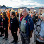 11.08.2016. Chęciny. Apel podsumowujący Marsz Szlakiem Pierwszej Kompanii Kadrowej / Wojciech Habdas / Radio Kielce