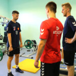 12.8.2016 Chęciny. Trening zawodników Effectora w hali w Chęcinach. / Wojciech Habdas / Radio Kielce