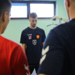 12.8.2016 Chęciny. Trening zawodników Effectora w hali w Chęcinach. / Wojciech Habdas / Radio Kielce