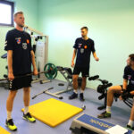 12.8.2016 Chęciny. Trening zawodników Effectora w hali w Chęcinach. / Wojciech Habdas / Radio Kielce