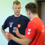 12.8.2016 Chęciny. Trening zawodników Effectora w hali w Chęcinach. Peter Wohlfahrtstätter / Wojciech Habdas / Radio Kielce