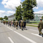 12.8.2016 Kielce. Kadrówka wkroczyła do Kielc / Wojciech Habdas / Radio Kielce