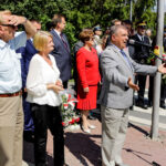12.8.2016 Kielce. Kadrówka wkroczyła do Kielc. Komendant marszu złoży pierwszy meldunek przedstawicielom samorządu Kielc / Wojciech Habdas / Radio Kielce