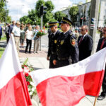 12.8.2016 Kielce. Kadrówka wkroczyła do Kielc. Komendant marszu złoży pierwszy meldunek przedstawicielom samorządu Kielc / Wojciech Habdas / Radio Kielce