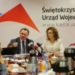 24.08.2016. Konferencja u wojewody świętokrzyskiego / Wojciech Habdas / Radio Kielce
