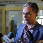 26.08.2016. Podpisanie umowy na unijne dotacje. Adam Jarubas - marszałek województwa świętokrzyskiego / Wojciech Habdas / Radio Kielce