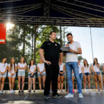 28.8.2016 Kielce. Korona Handball - prezentacja zawodniczek i sztabu szkoleniowego. / Wojciech Habdas / Radio Kielce