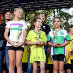 28.8.2016 Kielce. Binkowski Run - dekoracja zwycięzców biegu na 2 km kobiet / Wojciech Habdas / Radio Kielce