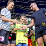 28.8.2016 Kielce. Binkowski Run - dekoracja zwycięzców biegu na 4 km mężczyzn / Wojciech Habdas / Radio Kielce