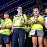 28.8.2016 Kielce. Binkowski Run - dekoracja zwycięzców biegu na 6 km mężczyzn / Wojciech Habdas / Radio Kielce