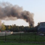 Pożar hal magazynowych w Wąchocku (16 września 2016) / Tomasz Piwko / Radio Kielce