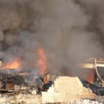 Pożar hal magazynowych w Wąchocku (16 września 2016) / Tomasz Piwko / Radio Kielce