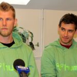 30.09.2016. Peter Wohlfahrtstatter (z lewej) i Leo Andrić / Anna Olszewska / Effector Kielce