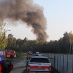 Pożar hal magazynowych w Wąchocku (16 września 2016) / Tomasz Piwko / Radio Kielce