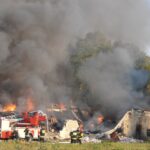 Pożar hal magazynowych w Wąchocku (16 września 2016) / Tomasz Piwko / Radio Kielce