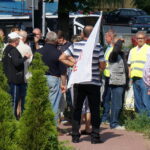 07.09.2016. Protest mieszańców SM Hutnik w Ostrowcu. Program "Interwencja" / Krzysztof Bujnowicz / Radio Kielce