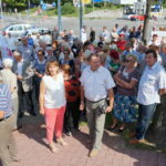 07.09.2016. Protest mieszańców SM Hutnik w Ostrowcu. Program "Interwencja" / Krzysztof Bujnowicz / Radio Kielce