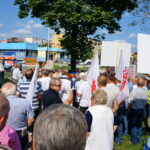 07.09.2016. Protest mieszańców SM Hutnik w Ostrowcu. Program "Interwencja" / Krzysztof Bujnowicz / Radio Kielce
