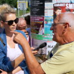 07.09.2016. Protest mieszańców SM Hutnik w Ostrowcu. Program "Interwencja" / Krzysztof Bujnowicz / Radio Kielce