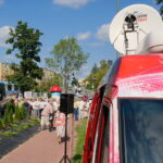 07.09.2016. Protest mieszańców SM Hutnik w Ostrowcu. Program "Interwencja" / Krzysztof Bujnowicz / Radio Kielce