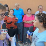 07.09.2016. Protest mieszańców SM Hutnik w Ostrowcu. Program "Interwencja" / Krzysztof Bujnowicz / Radio Kielce