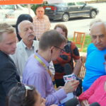 07.09.2016. Protest mieszańców SM Hutnik w Ostrowcu. Program "Interwencja" / Krzysztof Bujnowicz / Radio Kielce