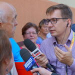 07.09.2016. Protest mieszańców SM Hutnik w Ostrowcu. Program "Interwencja" / Krzysztof Bujnowicz / Radio Kielce