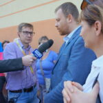 07.09.2016. Protest mieszańców SM Hutnik w Ostrowcu. Program "Interwencja" / Krzysztof Bujnowicz / Radio Kielce