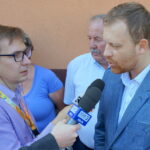 07.09.2016. Protest mieszańców SM Hutnik w Ostrowcu. Program "Interwencja" / Krzysztof Bujnowicz / Radio Kielce