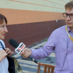 07.09.2016. Protest mieszańców SM Hutnik w Ostrowcu. Program "Interwencja" / Krzysztof Bujnowicz / Radio Kielce