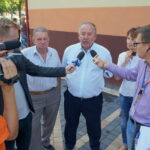 07.09.2016. Protest mieszańców SM Hutnik w Ostrowcu. Program "Interwencja" / Krzysztof Bujnowicz / Radio Kielce