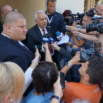 07.09.2016. Protest mieszańców SM Hutnik w Ostrowcu. Program "Interwencja" / Krzysztof Bujnowicz / Radio Kielce