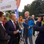 21.9.2016 Opatów. Interwencja Radia Kielce i TVP3 w Opatowie dotycząca sytuacji w tamtejszym szpitalu. / Krzysztof Bujnowicz / Radio Kielce