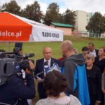 21.9.2016 Opatów. Interwencja Radia Kielce i TVP3 w Opatowie dotycząca sytuacji w tamtejszym szpitalu. / Krzysztof Bujnowicz / Radio Kielce