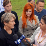 21.9.2016 Opatów. Interwencja Radia Kielce i TVP3 w Opatowie dotycząca sytuacji w tamtejszym szpitalu. / Krzysztof Bujnowicz / Radio Kielce