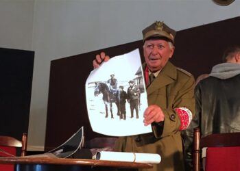 spotkanie z najmłodszym partyzantem 3 Brygady Wileńskiej Armii Krajowej „ Szczerbca”- kpt. Jerzym Widejko ps. „Jureczek”. / Grażyna Szlęzak - Wójcik / Radio Kielce