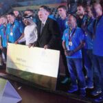 09.09.2016. Dekoracja Vive Tauronu Kielce, trzeciej drużyny klubowych mistrzostw świata / fot. Vive Tauron Kielce