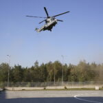 01.09.2016 Kielce. Eurocopter Caracal przyleciał na teren Targów Kielce. / Jarosław Kubalski / Radio Kielce
