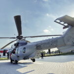 01.09.2016 Kielce. Eurocopter Caracal przyleciał na teren Targów Kielce. / Jarosław Kubalski / Radio Kielce